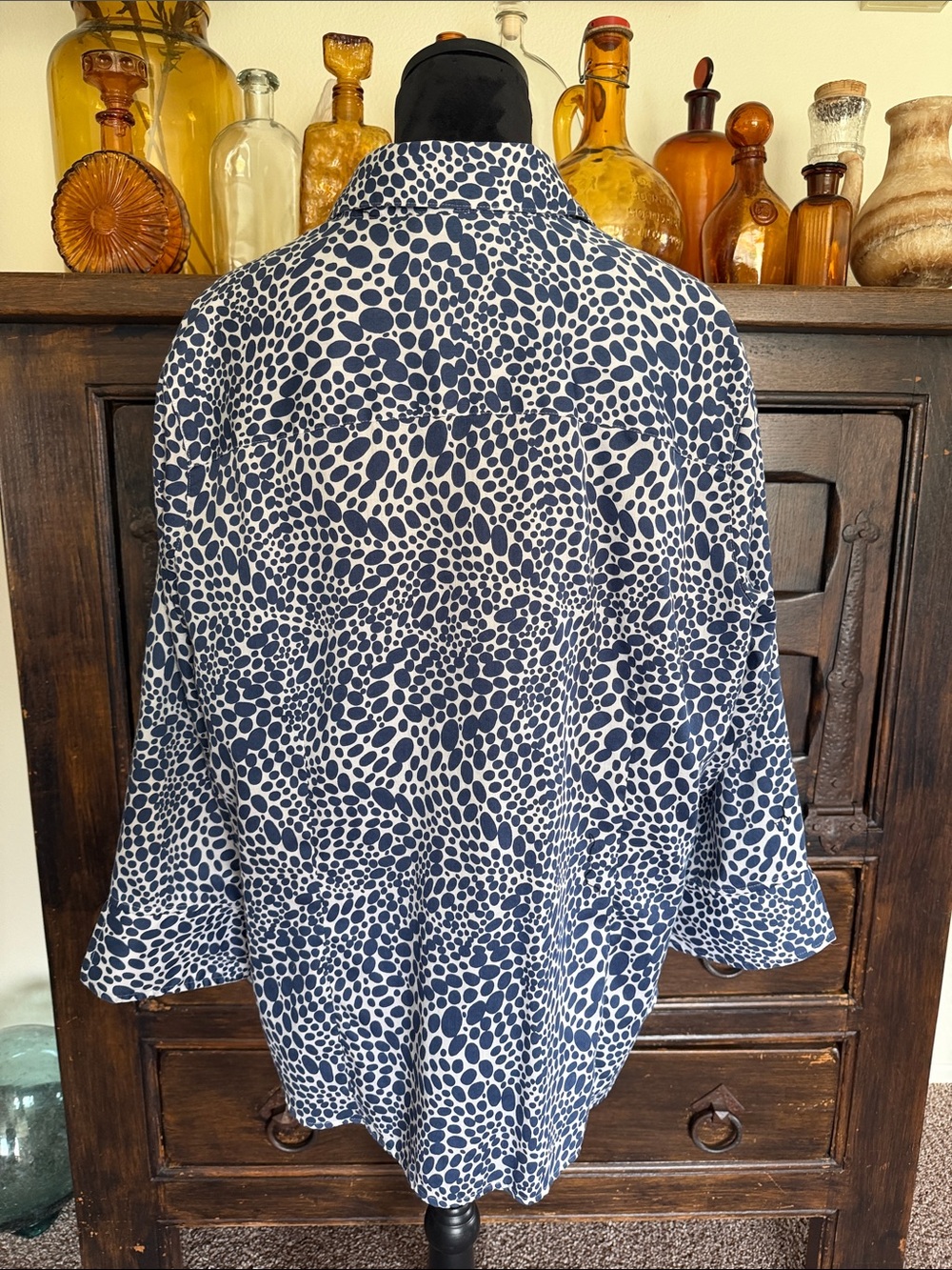 Foxcroft Wrinkle Free Fitted Fit Button-Down Shirt - Picture 5 of 10
